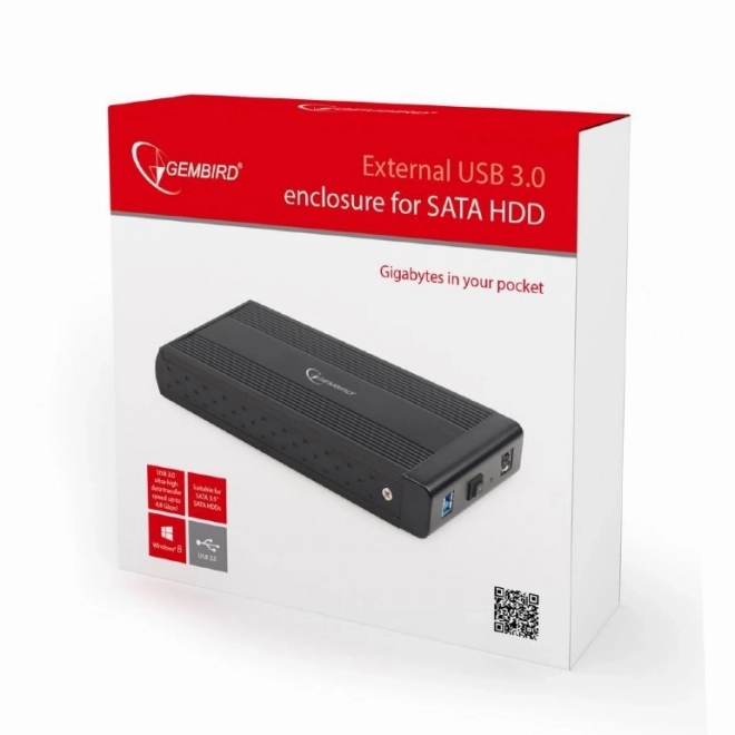 3,5 externí kryt USB 3.0 černý
