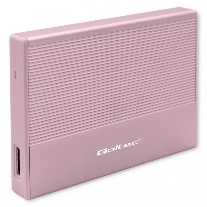 Skříň | Klec pro 2,5" SSD HDD | SATA | USB 3.0 | Super speed 5Gb/s | 2TB | Růžová barva