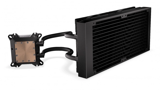 Stabilní chlazení díky 280mm radiátoru a PWM pumpě