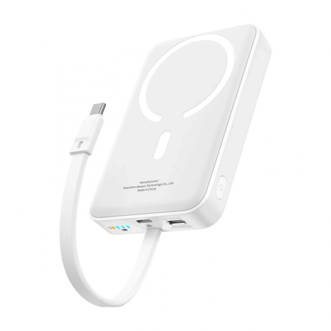 Magnetická powerbanka Baseus 10000mAh 30W Bayern Edition bílá