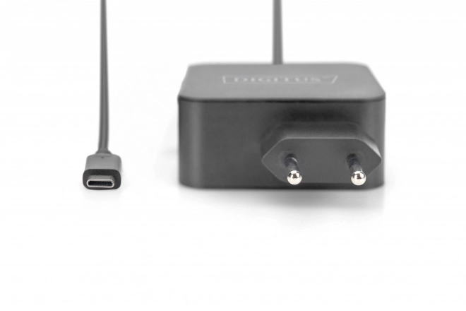 Napájecí nabíječka 1x USB-C PD 3.0 max. 65W integrovaný kabel 1,2 m černý