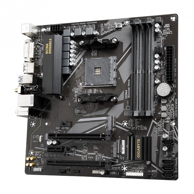 Základní deska B550M DS3H AC AM4 4DDR4 HDMI/DVI M.2 mATX