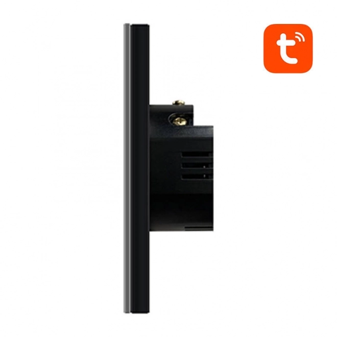Chytrý vypínač světla ZigBee Avatto LZTS02-EU-B2 2 Way No Neutral TUYA (černý)