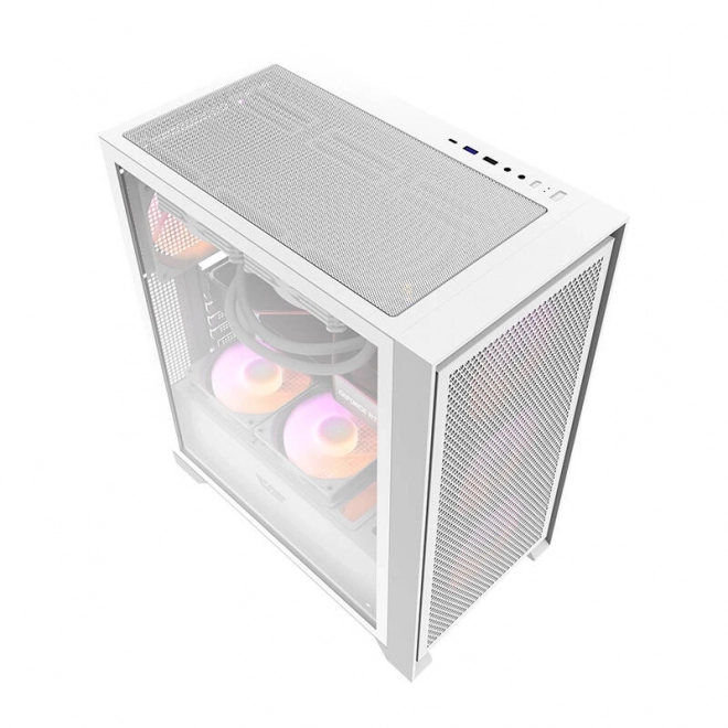 Počítačová skříň Darkflash DRX70 MESH + 4 ventilátory RGB (bílá)