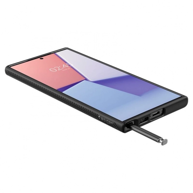 Spigen Liquid Air tenký matný černý obal pro Samsung Galaxy S24 Ultra
