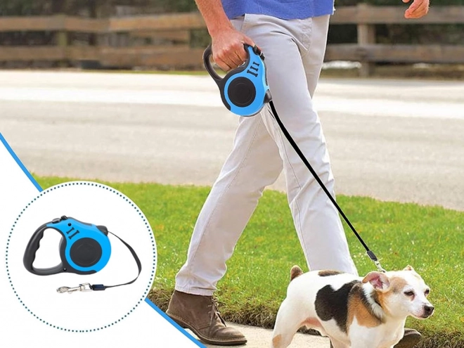 Automatické vodítko pro psy – Modré
