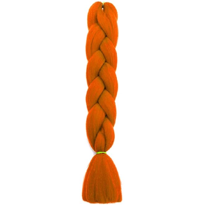 Syntetické vlasy cop barevné dredy prameny 60 cm červené xj4799