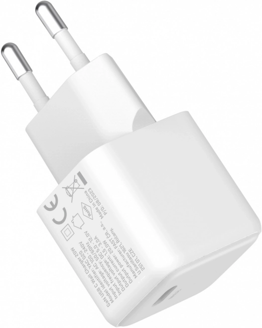 USB C 20W 3A Power Delivery 3.0 QC 3.0 síťová nabíječka Bílá