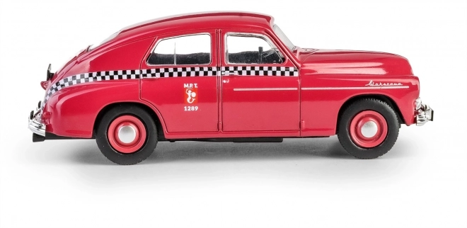 Polská lidová republika vozidlo Warsaw M20 taxi cherry
