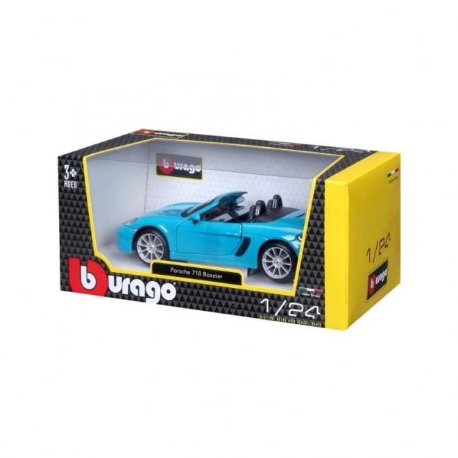 Bburago 1:24 Porsche 718 Boxster Blue