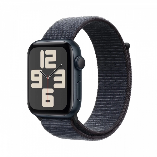 Apple Watch SE hliníkové pouzdro 40 mm půlnoční modré s inkoustovým sportovním páskem