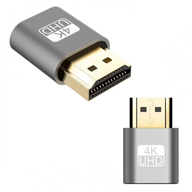 Ak53d adaptér hdmi emulátor monitoru šedý