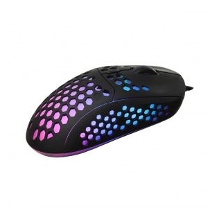Optická herní myš 6400DPI USB RGB AM-99 Utralight