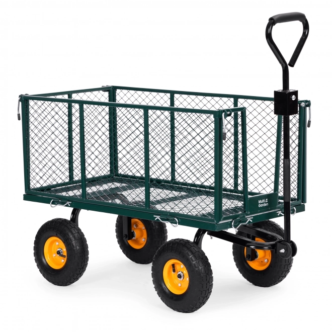 Zahradní transportní vozík s nosností 400 kg pro traktor s otevíracími bočnicemi