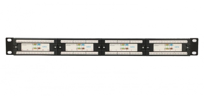 Patchpanel 24 portů Cat6 UTP V2