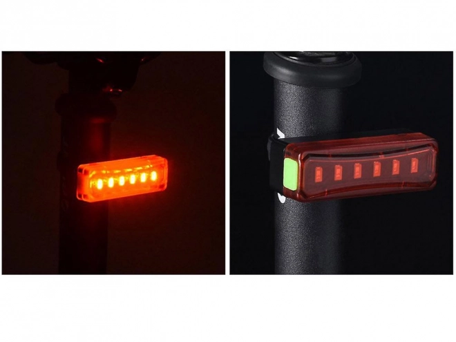 Zadní LED Světlo na Kolo USB