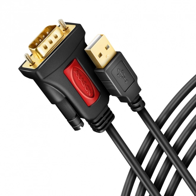ADS-1PSN Adaptér USB 2.0 > sériový port RS-232, 1,5m kabel, čip Prolific