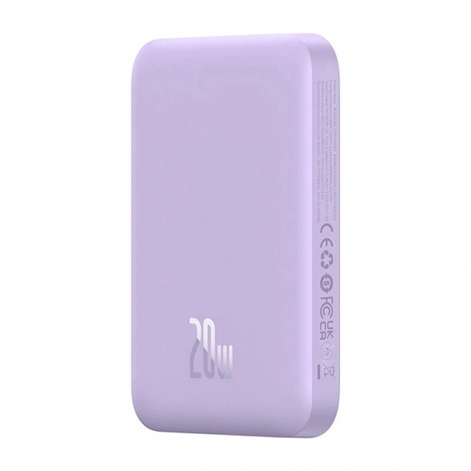Mini powerbanka Baseus 6000 mAh 20W fialová