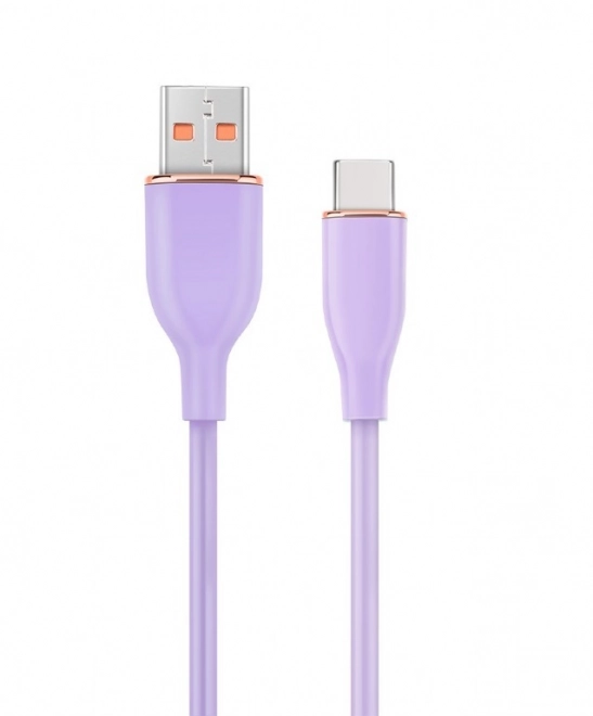 Fialový USB kabel A na USB C 1,5M