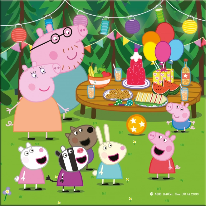 Puzzle Peppa Pig: Prázdninové dobrodružství 3x55 dílků