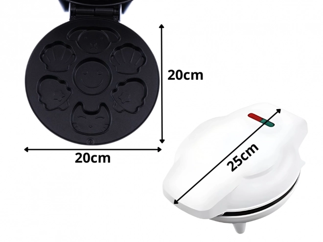 Elektrický oplatkový topinkovač s různými vzory 1200W