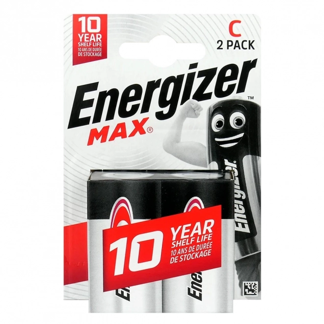 Alkalické baterie C Energizer Max