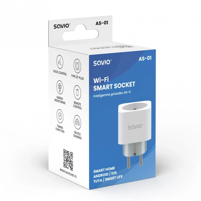 Inteligentní Wi-Fi zásuvka s měřením spotřeby, set 3 ks