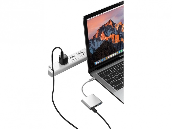 Adaptér 3v1 USB-C HDMI 4K