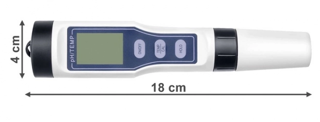 Digitální tester pH a teploty pro kontrolu kvality vody