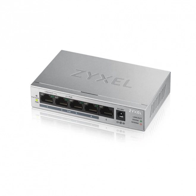 Přepínač GS1005-HP 5 portů Gigabit PoE+ pro stolní počítače bez správy 60W