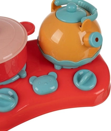 Mini kuchyňka s hrncem a čajníkem