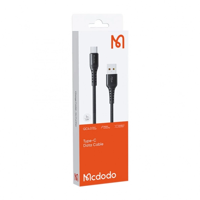 Kabel Mcdodo USB-A na USB-C 60W 3m černý