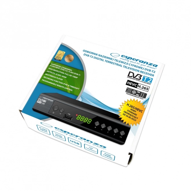 Dekodér DVB-T2 H.265/HEVC Esperanza