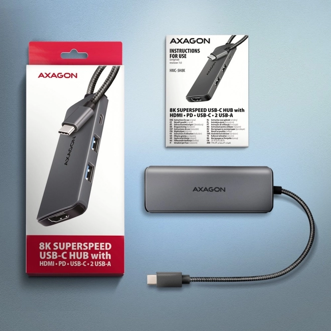 Wieloportový hub USB 5v1 5Gbps s HDMI 8K a PD 100W