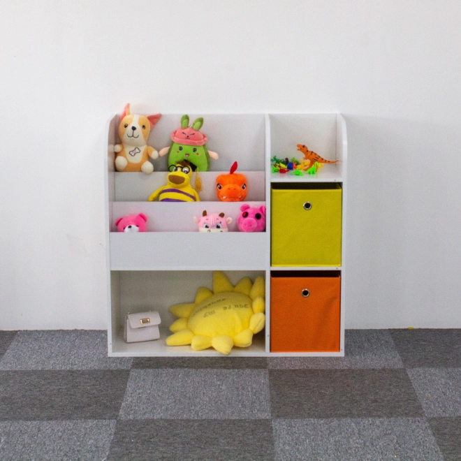 Dřevěný regál pro děti, dětská skříňka, přihrádky, organizér ECOTOYS