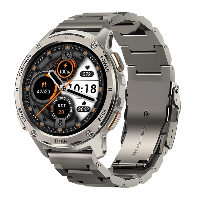 Chytré hodinky Titan Chronos stříbrné