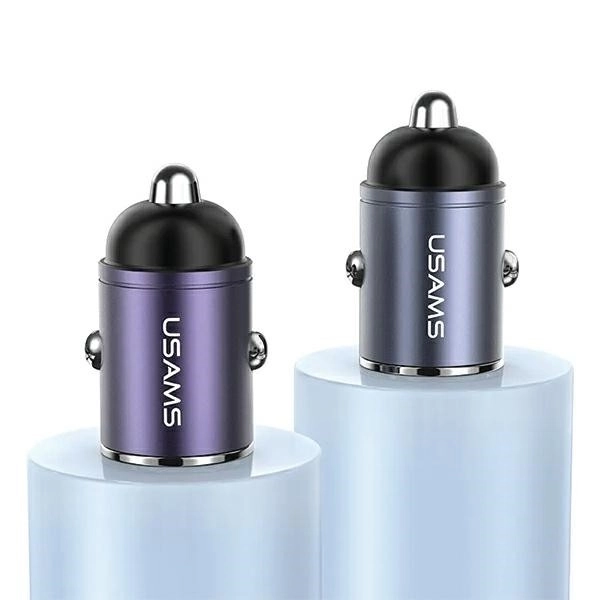 Autonabíječka 30W 1xUSB+1xUSB-C Fast Charge