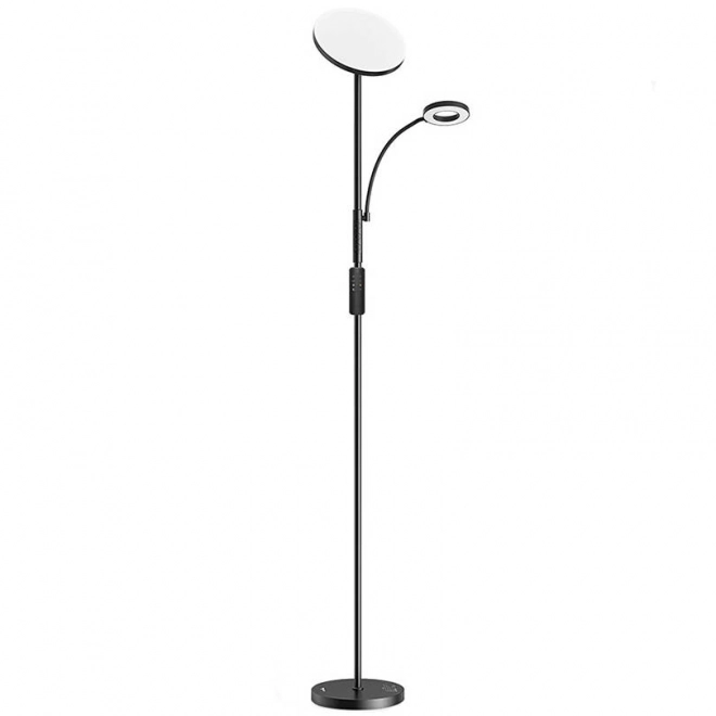 Dvojitá stojací lampa s dálkovým ovládáním BlitzWill BWL-FL-0001, 36W (černá)