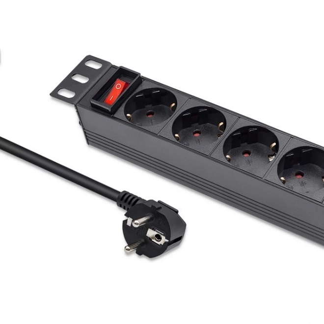 Listva napájení pro skříň RACK 10" s 4 zásuvkami