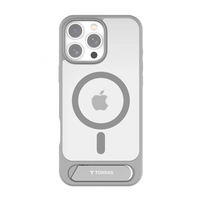 Pouzdro Torras Pstand pro iPhone 16 Pro Max Šedé