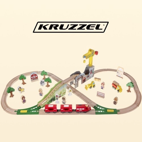 Dřevěná vláčkodráha Kruzzel 22495
