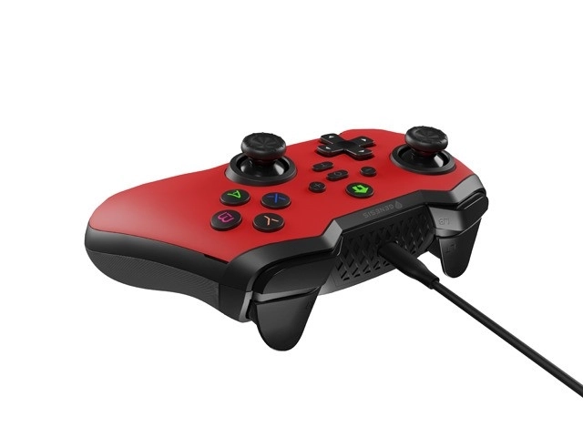 Genesis Mangan 300 drátový gamepad pro PC/Switch/Mobil Red