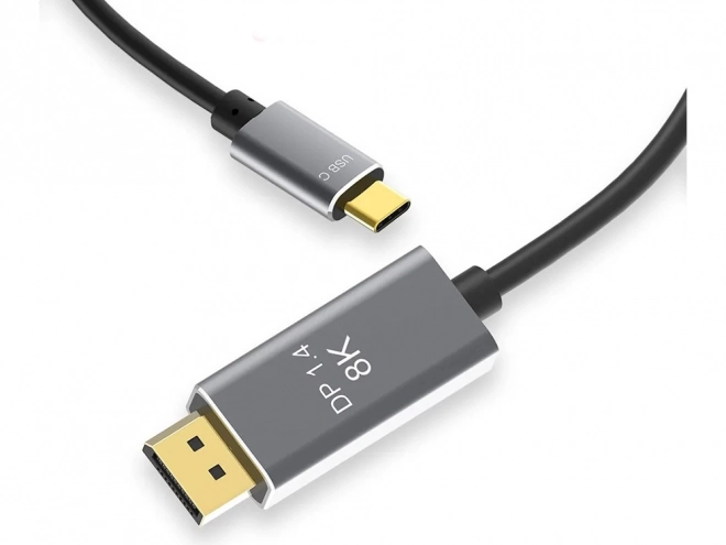 Displejový kabel s USB-C a DisplayPort 1.4, 1,8 m