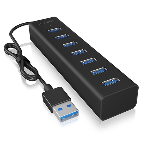 7-Portový USB HUB s napájecím adaptérem