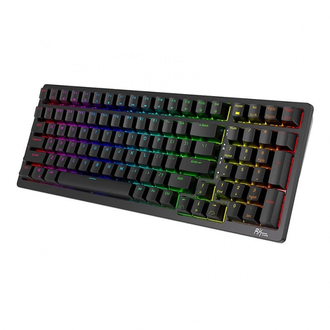 Bezdrátová mechanická klávesnice Royal Kludge RK98 RGB, červené spínače (černá)