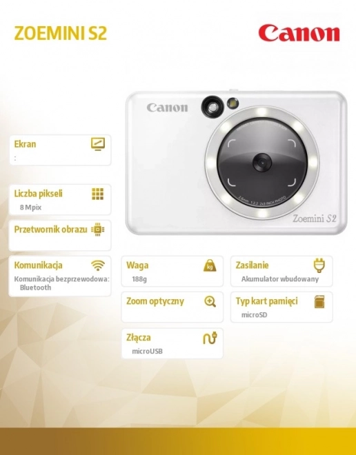 Canon Zoemini S2 instantní fotoaparát s tiskem