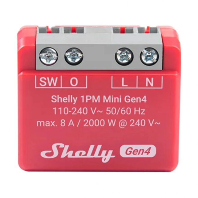 Řídicí jednotka Shelly 1PM Mini Gen4 Zigbee/Matter