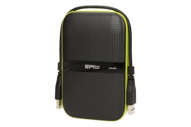 ARMOR A60 1TB USB 3.0 ČERNÁ-ZELENÁ/PANCÉŘOVÁ Nárazuvzdorný/prachotěsný a vodotěsný