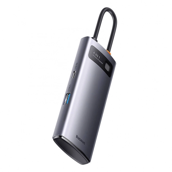 Rozbočovač 4v1 Baseus řady Metal Gleam, USB-C na 4x USB 3.0