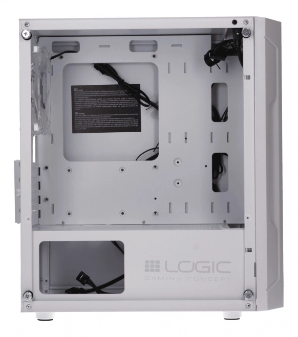 Počítačová skříň LOGIC Aramis ARGB Mini bílá